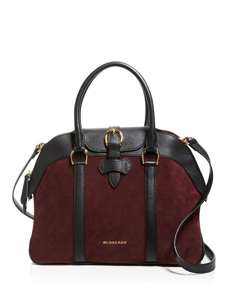 Burberry Medium Milverton Suede Satchel Handbags